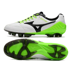 Chuteira Campo FG Mizuno Wave Ignitus 4 Branca e Verde