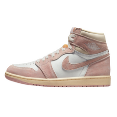 Tênis Casual Nike Air Jordan 1 High Washed Rosa