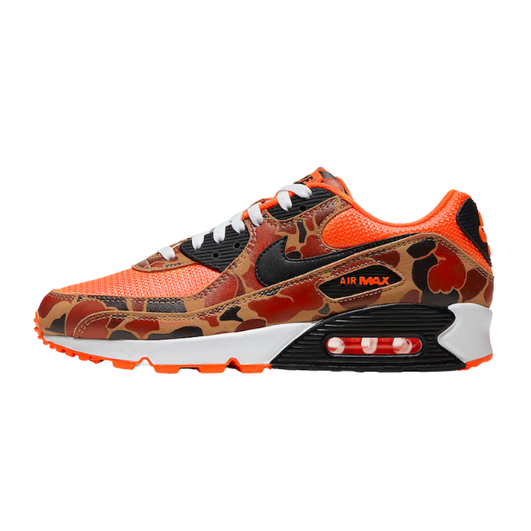 Tênis Casual Nike Air Max 90 Laranja Camo