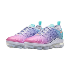 Tênis Casual Nike Air VaporMax Plus Branco, Azul e Roxo-Claro