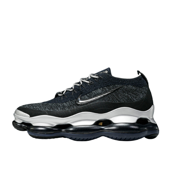 Tênis Casual Nike Air VaporMax Scorpion Preto e Prateado Metálico