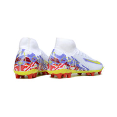 Chuteira Campo Sintético AG Nike Air Zoom Mercurial Superfly 10 Academy Branca, Roxa e Vermelha