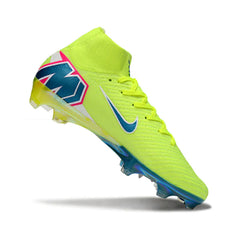 Chuteira Campo FG Nike Air Zoom Mercurial Superfly 10 Elite Amarela e Azul