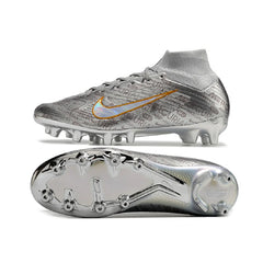 Chuteira Campo Sintético AG Nike Air Zoom Mercurial Superfly 9 Elite Prateada