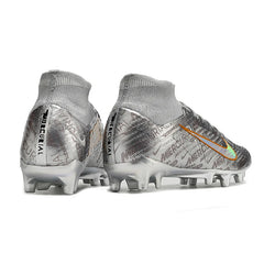 Chuteira Campo Sintético AG Nike Air Zoom Mercurial Superfly 9 Elite Prateada