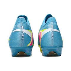 Chuteira Campo FG Nike Air Zoom Mercurial Vapor 16 Elite Azul-Clara e Verde Infantil