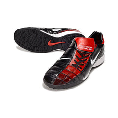 Chuteira Society TF Nike Air Zoom Total 90 III Preta e Vermelha