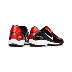Chuteira Society TF Nike Air Zoom Total 90 III Preta e Vermelha