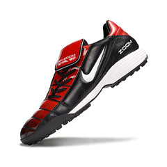 Chuteira Society TF Nike Air Zoom Total 90 III Preta e Vermelha
