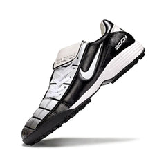 Chuteira Society TF Nike Air Zoom Total 90 III Preta e Branca