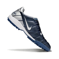 Chuteira Society TF Nike Air Zoom Total 90 III Azul-Marinho e Cinza