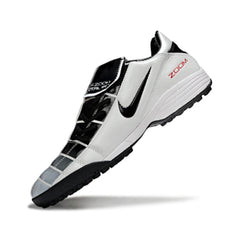 Chuteira Society TF Nike Air Zoom Total 90 III Branca e Preta