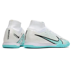 Chuteira Futsal IC Nike Mercurial Superfly 9 Elite Branca e Azul