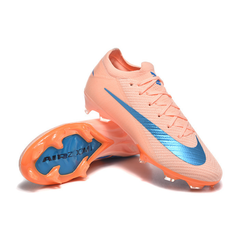 Chuteira Campo FG Nike Mercurial Vapor 16 Elite Rosa e Azul Infantil