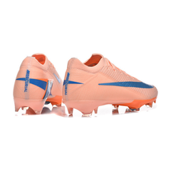 Chuteira Campo FG Nike Mercurial Vapor 16 Elite Rosa e Azul Infantil