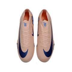 Chuteira Society TF Nike Mercurial Vapor 16 Elite Rosa e Azul Infantil
