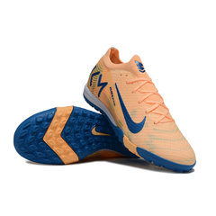 Chuteira Society TF Nike Mercurial Vapor 16 Pack Laranja Mbappe Infantil