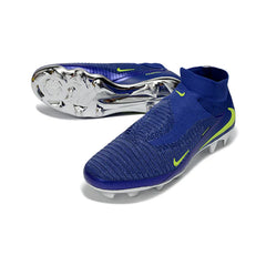 Chuteira Campo FG Nike Phantom 6 DF Elite Azul e Prateada