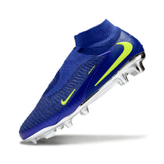 Chuteira Campo FG Nike Phantom 6 DF Elite Azul e Prateada
