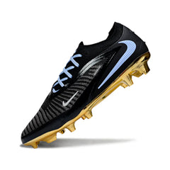Chuteira Campo FG Nike Phantom 6 Elite Preta e Dourada