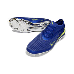 Chuteira Campo FG Nike Phantom 6 Elite Azul e Prateada