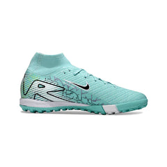 Chuteira Society TF Nike Zoom Mercurial Superfly 10 Elite Infantil Azul-Clara
