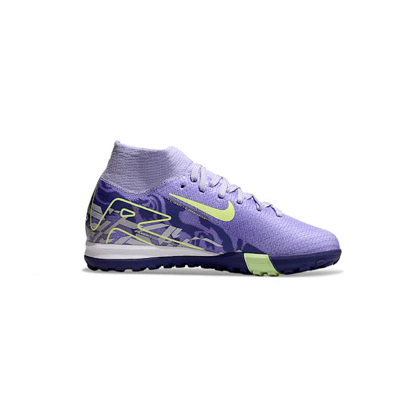 Chuteira Society TF Nike Zoom Mercurial Superfly 10 Elite Infantil United Roxa