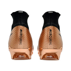 Chuteira Campo FG Nike Zoom Mercurial Superfly 9 Elite Pack Generation Preta e Branca Infantil