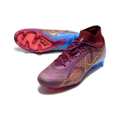Chuteira Campo FG Nike Zoom Mercurial Superfly 9 Elite Roxa Mbappe Infantil