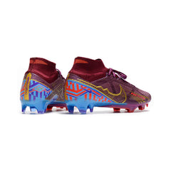 Chuteira Campo FG Nike Zoom Mercurial Superfly 9 Elite Roxa Mbappe Infantil