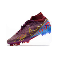 Chuteira Campo FG Nike Zoom Mercurial Superfly 9 Elite Roxa Mbappe Infantil