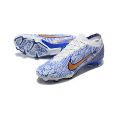 Chuteira Campo FG Nike Zoom Mercurial Vapor 15 Elite CR7 Azul Infantil