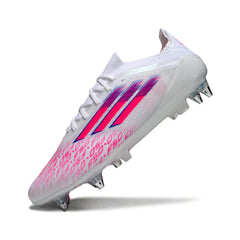 Chuteira Campo Molhado SG Adidas F50 Primeknit Elite Branca e Rosa