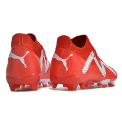Chuteira Campo FG Puma Future Ultimate Vermelha e Branca