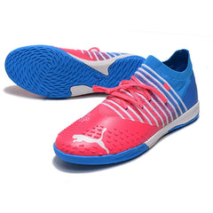 Chuteira Futsal IC Puma Future Z 1.3 Azul e Rosa