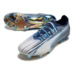 Chuteira Campo FG Puma Ultra Ultimate Pack Elements Preta e Branca