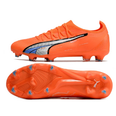 Chuteira Campo FG Puma Ultra Ultimate Pack Supercharge Preta e Amarela