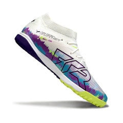 Chuteira Society TF Puma Future 8 Pack Branco Brilliance 3.0