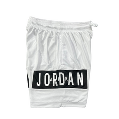 Shorts Jordan Branco e Preto