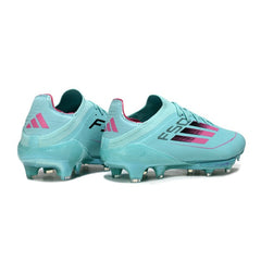 Chuteira Campo FG Adidas F50+ Elite Azul e Rosa