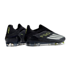 Chuteira Campo FG Adidas F50 Elite Sem Cadarço Preto e Branco