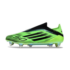 Chuteira Campo Molhado SG Adidas F50 Elite Sem Cadarço Verde e Preta