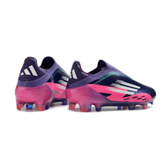 Chuteira Campo FG Adidas F50 Elite Sem Cadarço Roxo e Rosa