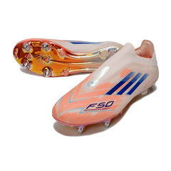 Chuteira Campo Molhado SG Adidas F50 Elite Sem Cadarço Laranja
