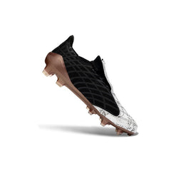 Chuteira Campo FG Adidas F50 Spider Preta, Branca e Bronze
