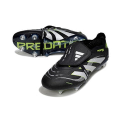 Chuteira Campo Molhado SG Adidas Predator 25 Elite Preta e Cinza
