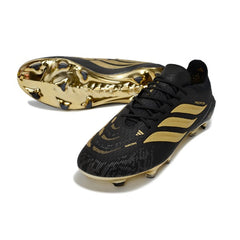 Chuteira Campo FG Adidas Predator 26 Elite Preta e Dourada
