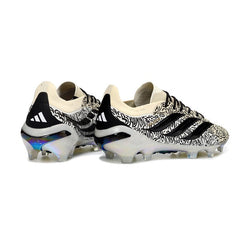 Chuteira Campo FG Adidas Predator 26 Elite Preta, Bege e Branca