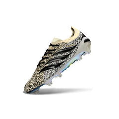 Chuteira Campo FG Adidas Predator 26 Elite Preta, Bege e Branca