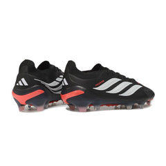Chuteira Campo FG Adidas Predator 26 Elite Preto, Vermelho e Branco